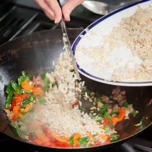 Brown Rice and Vegetable Stir Fry Amanda Morris Nutrition photos by Rebecca Fennell Photography